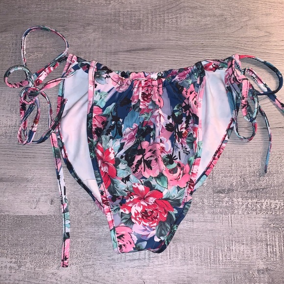 💜 NEW Purple Floral Bikini Bottom | Size Large 👙 - Picture 10 of 10